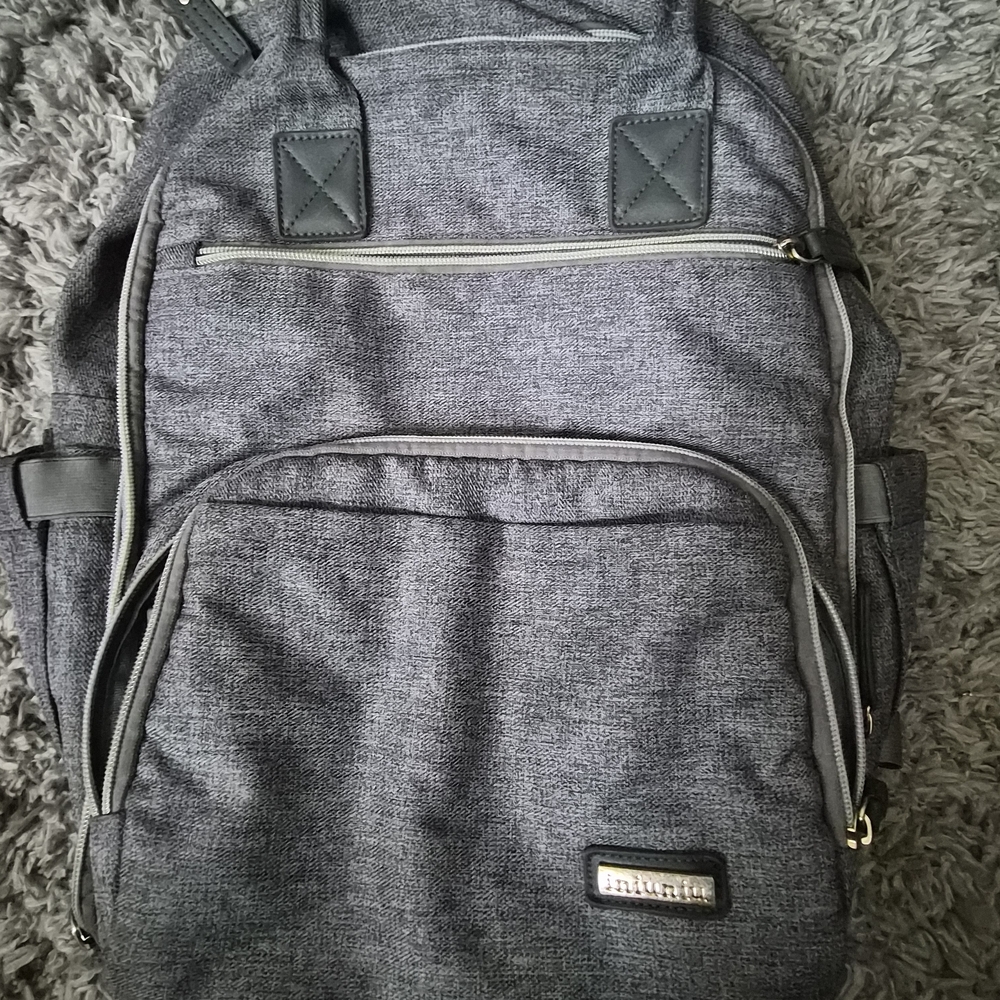 Chic Iniuniu Gray Diaper Bag Backpack